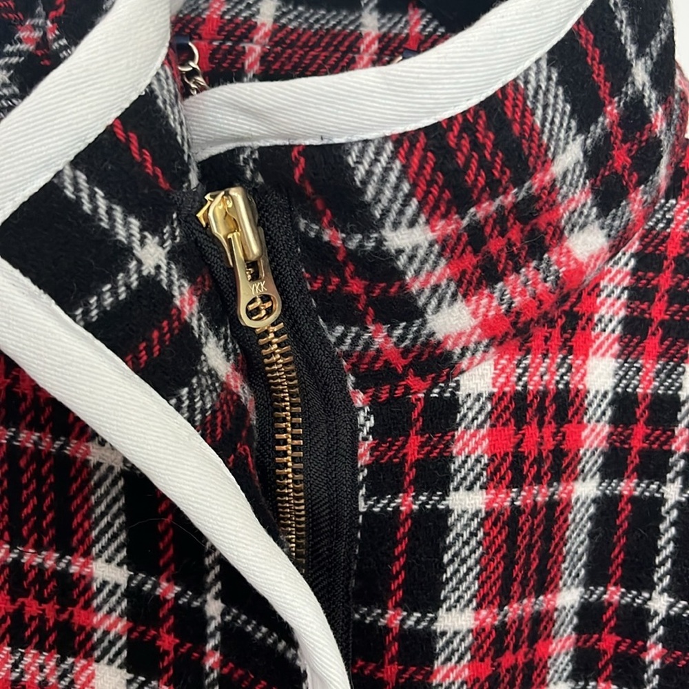 BRAND NEW JCrew Collection car coat in winter plaid Italian stadium-cloth wool. - Picture 7 of 16